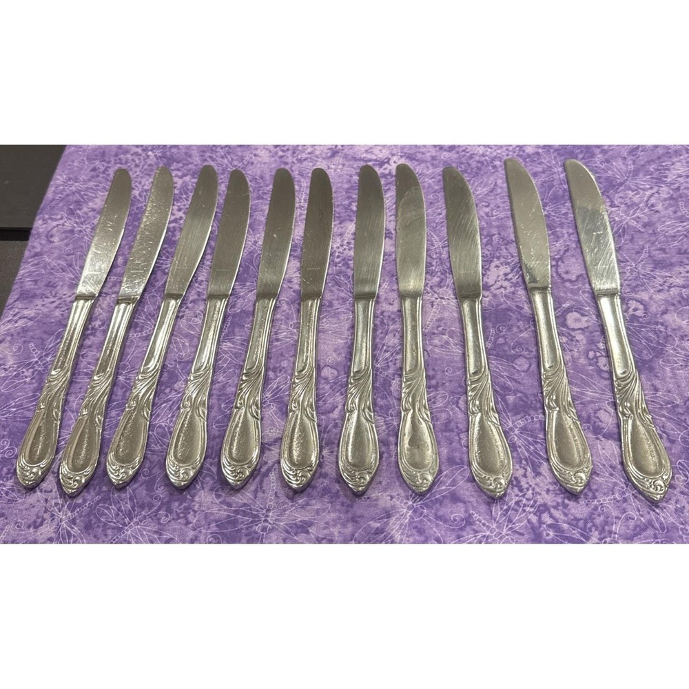 Farberware Majestic Dinner Knife Knives Stainless Steel Flatware‎ Set of 11